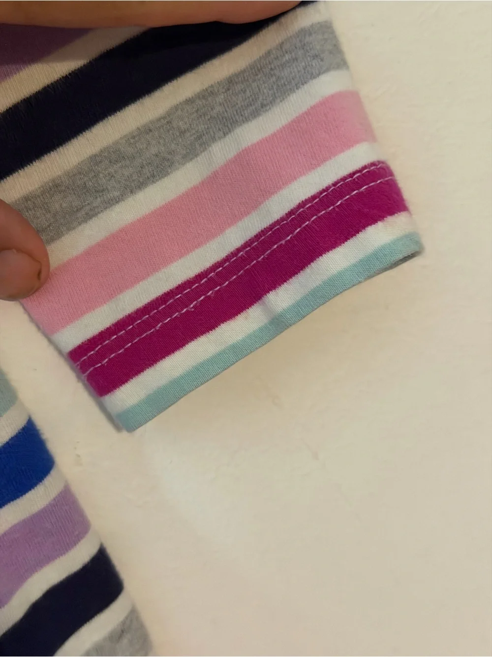 Gymboree Girls Fit & Flare LS Striped Dress M (7-8) Multicolor Pockets Bow Gymbo